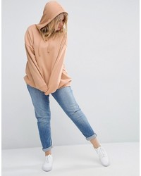 beige Pullover mit einer Kapuze von Asos