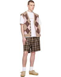 beige Pullunder mit Argyle-Muster von Stockholm (Surfboard) Club