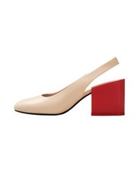 beige Pumps von Mango