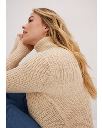 beige Rollkragenpullover von bonprix