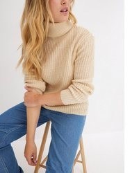 beige Rollkragenpullover von bonprix