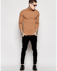 beige Rollkragenpullover von Asos