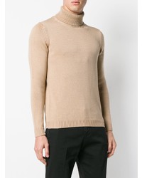 beige Rollkragenpullover von Roberto Collina