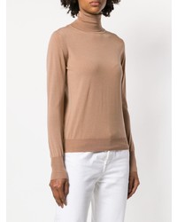 beige Rollkragenpullover von Roberto Collina