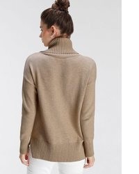 beige Rollkragenpullover von Tamaris