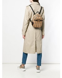 beige Rucksack mit Schottenmuster von Burberry