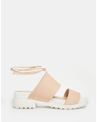 beige Sandalen von Asos