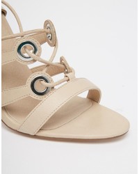 beige Sandaletten von Asos