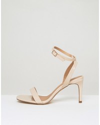 beige Sandaletten von Asos