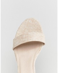 beige Sandaletten von Asos