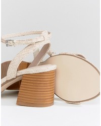 beige Sandaletten von Asos