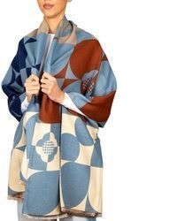 beige Schal mit geometrischem Muster von BRUBAKER