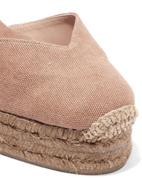 beige Segeltuch Espadrilles von Castaner