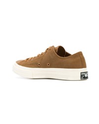 beige Segeltuch niedrige Sneakers von Converse