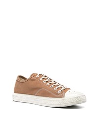 beige Segeltuch niedrige Sneakers von Acne Studios