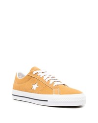 beige Segeltuch niedrige Sneakers von Converse