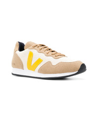 beige Segeltuch niedrige Sneakers von Veja