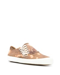 beige Segeltuch niedrige Sneakers von Maison Margiela