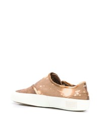 beige Segeltuch niedrige Sneakers von Maison Margiela