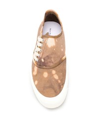 beige Segeltuch niedrige Sneakers von Maison Margiela