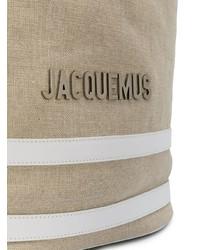 beige Segeltuch Rucksack von Jacquemus