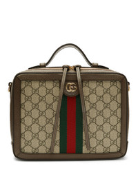 beige Segeltuch Umhängetasche von Gucci