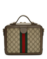 beige Segeltuch Umhängetasche von Gucci