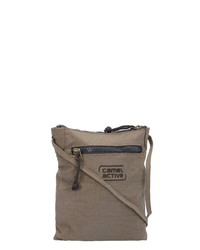 beige Segeltuch Umhängetasche von camel active