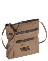 beige Segeltuch Umhängetasche von camel active