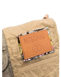 beige Segeltuch Umhängetasche von Moschino