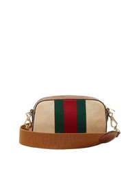 beige Segeltuch Umhängetasche von Gucci