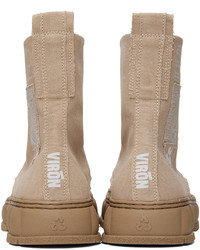 beige Segeltuchfreizeitstiefel von Viron