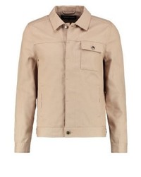 beige Shirtjacke aus Segeltuch von YOURTURN