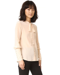 beige Seide Bluse von Belstaff