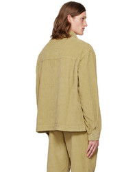 beige Shirtjacke aus Cord von Henrik Vibskov