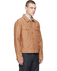 beige Shirtjacke mit Fischgrätenmuster von Ts(S)