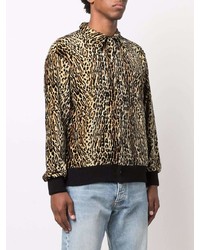 beige Shirtjacke mit Leopardenmuster von Levi's