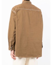 beige Shirtjacke von Chocoolate