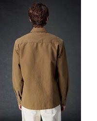 beige Shirtjacke von next