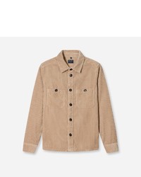 beige Shirtjacke von Olymp
