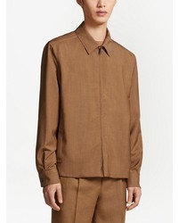 beige Shirtjacke von Zegna