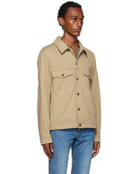 beige Shirtjacke von Vince