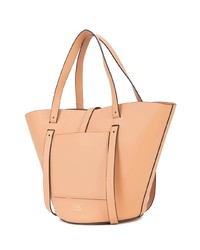 beige Shopper Tasche aus Leder von Zac Zac Posen