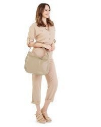 beige Shopper Tasche aus Leder von CLUTY