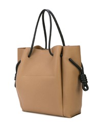 beige Shopper Tasche aus Leder von Loewe