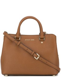 beige Shopper Tasche aus Leder von MICHAEL Michael Kors