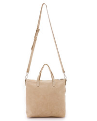 beige Shopper Tasche aus Leder von Madewell