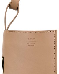 beige Shopper Tasche aus Leder von Atp Atelier