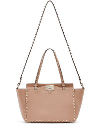 beige Shopper Tasche aus Leder von Valentino