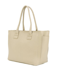 beige Shopper Tasche aus Leder von Furla